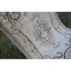 Distressed Turkish Sparta Rug With Floral Design 5'6" X 8'12 | Area Rug in Rugs by Vintage Pillows Store. Item composed of cotton and fiber