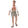 Men's Swim Trunks - Tunnel of Illusion - Geometric Op Art | Work by Eman's Gallery