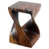 Haussmann® Original Wood Twist Stool 12 X 12 X 18 | Chairs by Haussmann®
