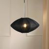 Luxe Collection - Tokyo Lamp (Black) | Pendants by FIG Living. Item made of fabric works with minimalism & contemporary style