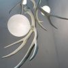 Deer Antler Chandelier | Chandeliers by Farmhaus + Co.. Item composed of glass