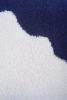 Plush Pillowcase in White/Navy | Pillows by BOI. Item made of fabric compatible with contemporary style