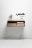 Hallway Table Entryway Floating Console | Console Table in Tables by Manuel Barrera Habitables. Item made of oak wood