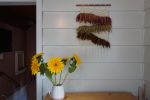 medium modern autumnal wall sculpture weaving | Tapestry in Wall Hangings by Wolfpit Studio. Item works with boho & contemporary style