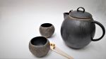 Handmade Ceramic Tea Set with Teapot and Cups | Drinkware by YomYomceramic. Item composed of stoneware