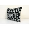 Ikat Velvet Pillow Cover, Black and Beige Silk Ikat | Sham in Linens & Bedding by Vintage Pillows Store. Item made of cotton