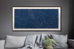 Framed Star Map Print, Framed Constellation Map, Star Map | Prints by Capricorn Press. Item made of paper works with boho & minimalism style