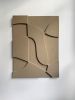 Minimalist Wall Art - Abstract Monochrome Sculpture - Plaster Painting - Textured Monochrome 3D Relief - Unique Housewarming Gift | Wall Sculpture in Wall Hangings by Vaiva Art Atelier