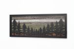 Pine Tree Forest: Wood & Metal wall art | Wall Sculpture in Wall Hangings by Craig Forget. Item composed of wood and metal in mid century modern or contemporary style
