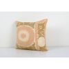 Uzbek Faded Beige Suzani Cushion Cover, Square Suzani Pillow | Pillows by Vintage Pillows Store