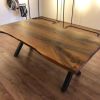 Dining Room Wood Table | Dining Table in Tables by Ironscustomwood. Item made of walnut & metal