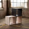 Rainbow City Cubes | Modular Modern Wood Cubes with Brass | Side Table in Tables by Alabama Sawyer. Item composed of wood