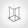 FramE - Carrara marble side table | Tables by DFdesignLab - Nicola Di Froscia. Item composed of steel and marble in minimalism or contemporary style