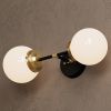 Sheridan - Wall Sconce Vanity Mid-Century Modern Lighting | Sconces by Illuminate Vintage. Item made of brass & glass
