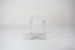 ChunkY01 - Carrara marble side table | Tables by DFdesignLab - Nicola Di Froscia. Item composed of marble compatible with minimalism and contemporary style