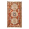 Vintage Caucasian Rug - Soft Pink and Blue Colors Wool Rug | Area Rug in Rugs by Vintage Pillows Store. Item made of cotton