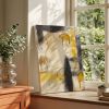 Ochre Drift | Ochre Abstract Original Painting | Oil And Acrylic Painting in Paintings by Abby May