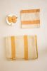 Oh! Stripes (Ochre) Block Print Tablecloth | Linens & Bedding by Ninéh