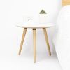 Round Marble Coffee Table | Bedside Table in Tables by Manuel Barrera Habitables. Item made of oak wood