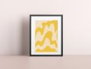 Yellow Waves Art Print | Prints by Britny Lizet. Item made of paper works with boho & contemporary style