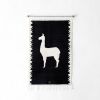 LLAMA Handwoven Tapestry, Ébano | Wall Hangings by ANDEAN. Item composed of wool and bronze in contemporary or traditional style