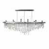 Matrix Crystal Linear Suspension Chandelier | Chandeliers by Michael McHale Designs. Item made of metal with glass
