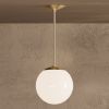 Vista - Brass - 8" Globe | Pendants by Illuminate Vintage. Item composed of brass and glass