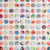 Three Hundred and Twenty Four Marbled Dots Collage Painting | Paintings by Amelia Coward