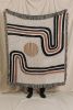 The REDSTRIPE Jacquard Woven Throw Blanket, Modern Decor | Linens & Bedding by Parker Heath | PAR  KER made. Item composed of cotton and fiber in boho or minimalism style