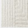 Shaggy Labyrinth White Rug | Work by District Loom