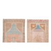 Yastik Rug Distressed Low Pile Petite Rug Faded Runner - Set | Runner Rug in Rugs by Vintage Pillows Store. Item made of cotton & fiber
