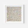 Five Hundred and Seventy Six World Map Dots Collage with Gold Leaf | Paintings by Amelia Coward