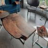 Custom Live Edge Coffee Table | Tables by Ironscustomwood. Item made of walnut