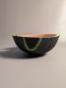 Carved & Painted Bowl | Decorative Bowl in Decorative Objects by Wood Alchemist Studio. Item composed of wood