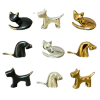 Grooming Cat in Gold | Sculptures by YENNY COCQ