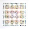 Three Hundred and Twenty Four Map Dots Rainbow Concentric Squares Collage #2 | Paintings by Amelia Coward