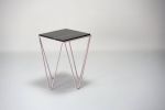 Avior - Sahara noir black side table | Tables by DFdesignLab - Nicola Di Froscia. Item composed of steel and marble in minimalism or contemporary style
