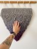Gradient wall tapestry in a pennant shape | Wall Hangings by Awesome Knots. Item made of cotton & fiber