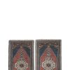 Red Turkish Vintage Handmade Geometric Anatolian Rug | Runner Rug in Rugs by Vintage Pillows Store. Item made of wool with fiber