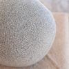 Grey Wool Blend 10" Ball Pillow | Pillows by Vantage Design