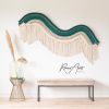 Diagonal Textile Art - LIA | Macrame Wall Hanging in Wall Hangings by Rianne Aarts. Item made of cotton with fiber