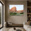 Katherine Gorge Sunset | Oil And Acrylic Painting in Paintings by Meredith H. Item composed of canvas in contemporary or country & farmhouse style