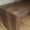 Solid Wood Waterfall Desk, Walnut, Oak | Tables by Crafted Glory. Item made of oak wood