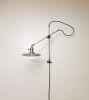 Industrial Scissor Adjustable Wall Lamp - Gunmetal and Steel | Sconces by Retro Steam Works. Item composed of steel in industrial style