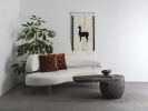 LLAMAS Handwoven Tapestry, Ivory, Set of 2 | Wall Hangings by ANDEAN. Item made of wool with bronze works with contemporary & traditional style
