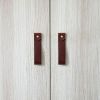 Medium Leather Pull [V'ed End] | Hardware by Keyaiira | leather + fiber | Artist Studio in Santa Rosa. Item made of leather