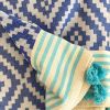 Merida Sustainable Turkis Towel / Blanket | Linens & Bedding by HILANA: Upcycled Cotton. Item made of cotton