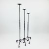 Hand Forged Iron Candelabra Set of 3 (90-100-110cm) | Candle Holder in Decorative Objects by edecrawzFC