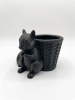 Squirrel Wicker Planter | Plant Stand in Plants & Landscape by Kimi Craft Corner
