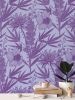 IVI Bouquet - Water Lily, Larkspur, Daisy w/ Cannabis Leaves | Wallpaper in Wall Treatments by Sean Martorana. Item made of paper